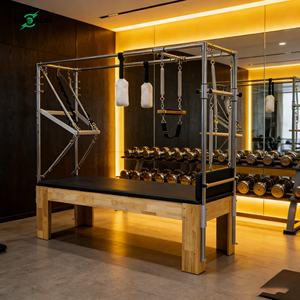 SAERDE Lit de yoga réglable en bois durable, machine de yoga, studio de yoga, entraînement de santé en salle de sport, échelle, baril, correcteur de posture - Product Image 1