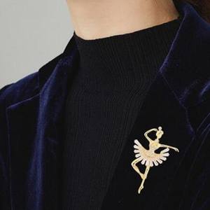 Elegante Broche de Bailarina de Cristal Brillante, Nuevo Broche de Aleación Plateada Exquisito, Accesorios de Corsage, Hebilla, Regalo de Primavera para Niños - Product Image 4