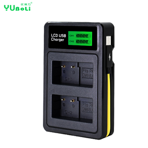 Cargador de Batería USB con Doble Ranura para Cámara LCD Panasonic DMW-BLC12, Cable Tipo-C Integrado, Compatible con Panasonic GH2 <span class=keywords><strong>GH5</strong></span> G6 G7 - Product Image 1