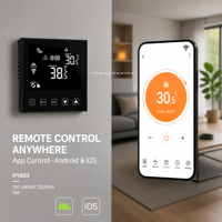 Termostat Digital Bulat yang Dapat Diprogram dengan Kontrol Suara Modbus dan Mendukung Berbagai Bahasa