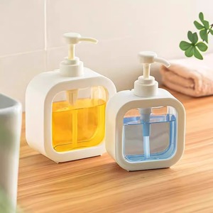 Portable Plastic <b>Dispensing</b> Bottles 300ml 500ml With Pump For Liquid Soap <b>Shampoo</b> Household Use - Product Image 1