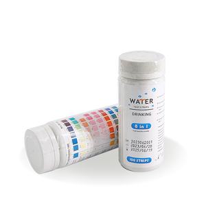 Caped Drinking 8 en 1 Bandelettes de <span class=keywords><strong>test</strong></span> de qualité de l'eau clinique à domicile puits robinet piscine et <span class=keywords><strong>spa</strong></span> utilisation ce certification iso - Product Image 1