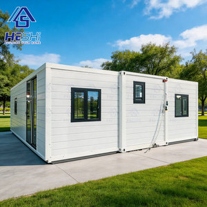 Maison préfabriquée extensible en conteneur de 20 pieds ou 40 pieds, sécurisée, avec 1, 2, 3, 4 ou 5 chambres, jardin, salle de bain, maison portable, villa - Product Image 1