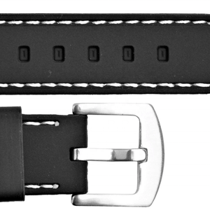 JD003 Pulsera de Silicona Blanca Resistente al Agua, Pulsera de 18-26mm y 20mm 22mm Tamaños para Relojes Inteligentes - Product Image 3