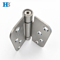 Charnière de porte coupe-feu 4 pouces à ressort, charnière à ressort à angle arrondi 5/8, charnière à fermeture automatique US32D en acier inoxydable 304 pour porte d'entrée