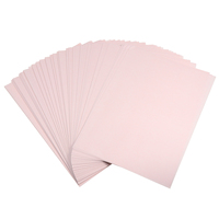 Papier de transfert thermique par sublimation A4 Premium 100 g/m² à séchage rapide avec dos rose pour la création sur vêtements, tasses et mugs – 100 feuilles par paquet