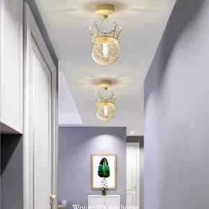 Nordic Style Pendant <b>Light</b> Round Gold LED <b>Chandelier</b> For Bedroom Bedside Lighting - Product Image 2