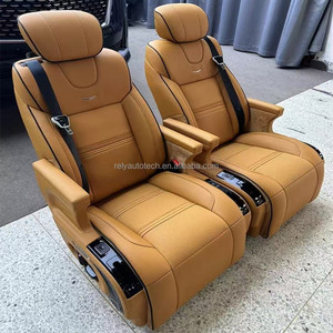 โรงงานขายส่ง LXRV เบาะหลังรถยนต์หนังหรูหรา 3 ที่นั่ง สีเบจดำ สำหรับ V260 V Class ราคาถูก - Product Image 4