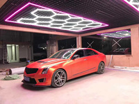 Haute puissance Garage led éclairage hexagone luminosité réglable led hexagone lumière pc corps faisant la machine hexagonale led lumière drl