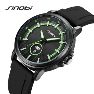 Reloj de Hombre con Correa de Silicona, Deportivo, Multifuncional, de Cuarzo, Luminoso, con Calendario, de Alta Gama, al por Mayor - Product Image 3