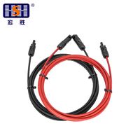 Cable de Extensión para Panel Solar, Doble, 4mm2 6mm2, Conector Solar Fotovoltaico, Cables de Alimentación, 20 Conectores
