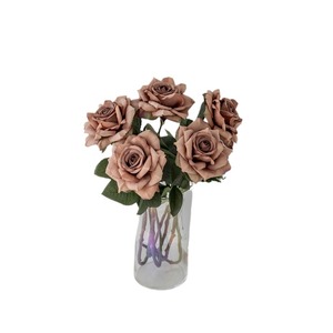 ดอกกุหลาบผ้าไหมประดิษฐ์ 45 ซม. งานแฮนด์เมด ตกแต่งบ้าน งานแต่งงาน - Product Image 4