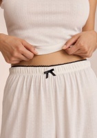 Fabricant de Pyjamas Personnalisés pour Femmes Ensembles Coton Modal avec Dentelle Pointelle Finitions Tenues d'Intérieur