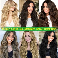 Extensions de cheveux humains brésiliens bouclés crépus à clipser, double épaisseur, pour femmes blanches – Meilleures ventes