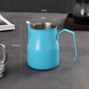 Thân Thiện Với Môi Thép Không Gỉ Sữa Bọt <span class=keywords><strong>Pitcher</strong></span> Barista Công Cụ Cho Cà Phê Rộng Cafe Cửa Hàng Công Cụ Hấp Bình Sữa Bình - Product Image 5