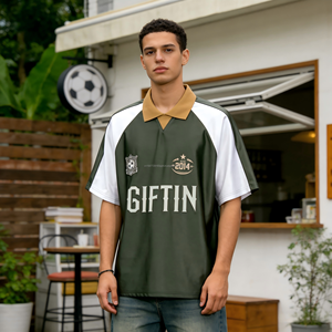 Camiseta de Fútbol de Tela Brillante de Alta Calidad al por Mayor ODM, Nombre y Número del Equipo Personalizados, Camiseta de Fútbol, Ropa Deportiva Informal, Uniforme - Product Image 3