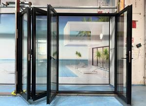 MINGLEI Portes pliantes en verre de <span class=keywords><strong>grande</strong></span> taille en aluminium pour véranda - Product Image 5