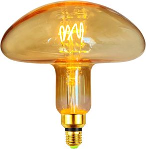 Bombilla LED retro Edison E27, 4W equivalente a 60W, forma irregular, adecuada para iluminación decorativa en patios <span class=keywords><strong>de</strong></span> restaurantes. - Product Image 6