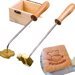 شعار مخصص ختم العلامة التجارية خبز جوز الهند براندر برغر النحاس ختم الغذاء - Product Image 1