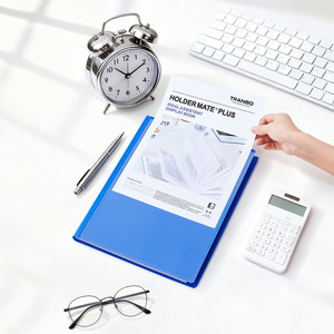 Organiseur <span class=keywords><strong>de</strong></span> fichiers à clips en plastique A4, classeur transparent pour <span class=keywords><strong>documents</strong></span>, <span class=keywords><strong>classement</strong></span> des examens - Product Image 3