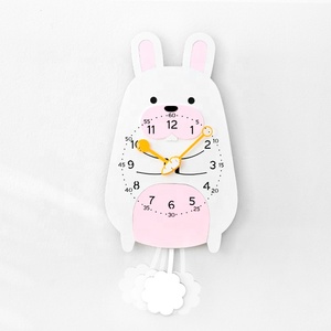 Horloges murales de conception <span class=keywords><strong>originale</strong></span> Mandelda, décoration intérieure, horloges pendulaires en forme d'animaux, MDF, <span class=keywords><strong>horloge</strong></span> <span class=keywords><strong>murale</strong></span> moderne, horloges DIY bon marché à vendre - Product Image 6