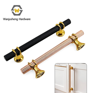 Multi Size Hole Space Cabinet Bar Handle Textured Aluminum <strong>Drawer</strong> Pull for Closet Dresser Storage Cabinet - Product Image 1