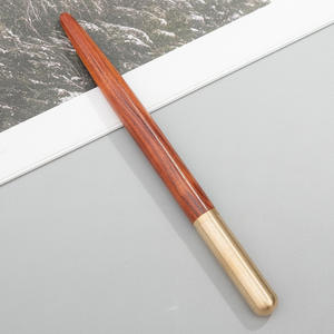 Ensemble de stylos de luxe de haute qualité, logo gravé sur mesure, stylo en bois brut - Product Image 6
