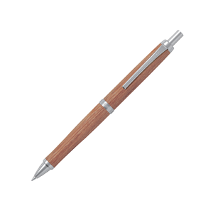 Lápiz Mecánico BLE-250K de 0.7mm con Clic, Tres Tonos de Madera Natural, Cuerpo de Madera Impregnada de Resina, Detalles Plateados, para Oficina - Product Image 2