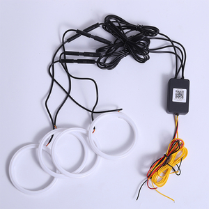 Nuovi Anelli LED Halo 2-in-1 4-in-1 12V 24V DRL Occhi <span class=keywords><strong>d</strong></span>'<span class=keywords><strong>Angelo</strong></span> 60mm 70mm 80mm 90mm 100mm RGB APP Luci di Segnalazione per Auto - Product Image 5