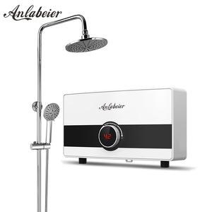 Tankless Electric Shower Heater with Transverse Vertical and Oblique Installation Choice for Flexible <b>Cabinet</b> <b>Mounting</b> - Product Image 3