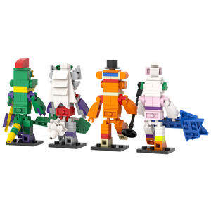 MOC Briques MOC1556 265Pcs Minuit Ours Violation De Sécurité <span class=keywords><strong>FNAF</strong></span> <span class=keywords><strong>Jeux</strong></span> Créatifs Mini Bricolage Blocs De Construction Ensembles Éducatifs Enfants Jouets - Product Image 4