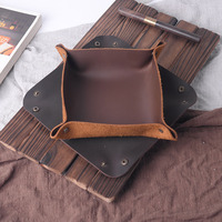 supérieure organisateur de bureau artisanal | Plateau de rangement de cadeau d'entreprise de luxe avec boutons-pression