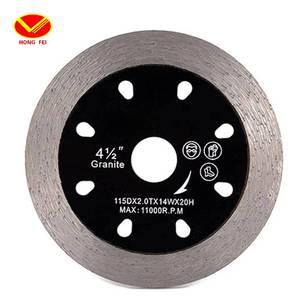 Granite gạch ceramic cắt đĩa d115mm Báo Chí nóng thiêu kết 4.5 inch tay thấy toàn bộ liên tục phân khúc cắt 1/2in - Product Image 2