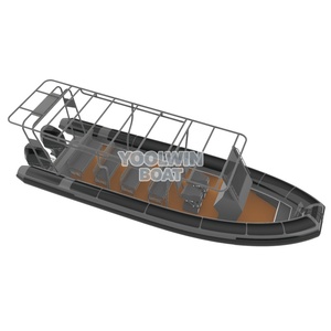 Yoowin <span class=keywords><strong>Bateau</strong></span> RHIB <span class=keywords><strong>en</strong></span> aluminium à coque <span class=keywords><strong>en</strong></span> V profond de 28 pieds, haute vitesse, pour formation de sauveteurs et exercices de sécurité aquatique, prix - Product Image 6