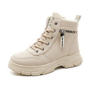 W2573 Sneakers da <span class=keywords><strong>donna</strong></span> alla caviglia scarpe sportive impermeabili chiusura Casual antiscivolo invernale stivale da neve - Product Image 4