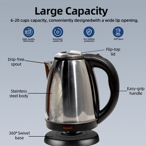 ซันตัน ผู้ผลิตกาต้มน้ำไฟฟ้าสแตนเลสคุณภาพสูงแบบกำหนดเองจากโรงงาน ยอดขายดีที่สุด ผลิตในประเทศจีน - Product Image 3