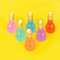 Nueva Bombilla 3D de Resina con Efecto Luminoso Transparente de Color, Accesorios DIY para Joyería, Llaveros y Decoración de Cocina
