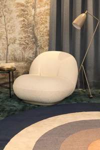 Fauteuils modernes à dossier incurvé, fauteuil d'appoint pour salon, fauteuil lounge en velours froissé, fauteuil pivotant <span class=keywords><strong>Pacha</strong></span>, fauteuil Sherpa - Product Image 6