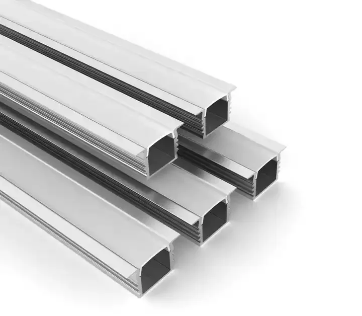 Dẫn dải ánh sáng nhôm kênh lõm vách thạch cao thạch cao dẫn nhôm hồ sơ perfil de aluminio