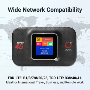 OLAX MF982 4G LTE <span class=keywords><strong>Mobile</strong></span> WiFi avec port de charge USB-C 150 Mbps Cat4 MiFi Batterie rechargeable 3000 mAh Écran LCD d'état Hotspot - Product Image 2