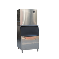 Machine à glaçons en forme de croissant de lune de 136 kg par jour pour bar à café avec refroidissement par air et par eau