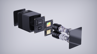HESAI FTX Auto-Grade Entièrement à semi-conducteurs 100 °   Capteur de zone aveugle Lidar à courte portée