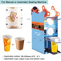 Rouleau de film d'étanchéité en papier biodégradable imprimé personnalisé Film d'étanchéité jetable pour gobelets Boba Bubble Tea Pp