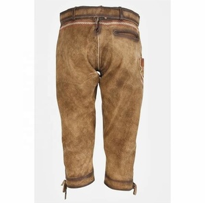 เสื้อเชิ๊ตผู้ชายแบบดั้งเดิมของเยอรมัน Oktoberfest Lederhosen กางเกงขาสั้นหนังย้อนยุคปาร์ตี้ฤดูร้อน - Product Image 4