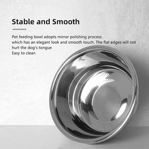 Juego de cuencos para perros grandes de acero inoxidable con cuenco de comida para perros de metal de alta capacidad, cuencos de agua y comida para trabajo pesado sin BPA - Product Image 3