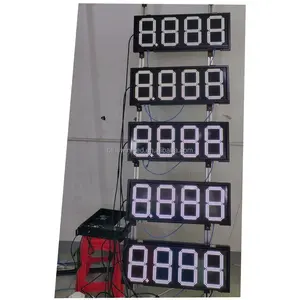 Ao ar livre fuel óleo gás gasolina estação totem display led gás preço carga display sinal