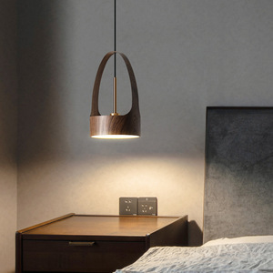 Lámpara Colgante de Estilo Zen Chino Moderno Minimalista Nórdico con Acabado de Madera para Restaurante, Bar, Mostrador, Hoteles y Casas de Huéspedes - Product Image 3