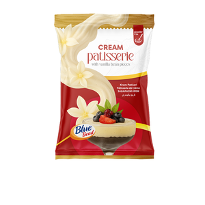 Polvo de Crema de Vainilla con Perlas Azules, 10 KG a Granel, Sin Lácteos, para Decoración de Pasteles - Product Image 1