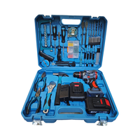 Juego de Taladro Inalámbrico de 21V, 118 Piezas, Motor sin Escobillas de 120Nm, Kit de Herramientas Eléctricas con Batería de Litio y Cargador para Taller