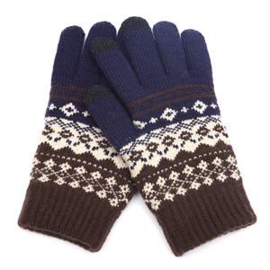 Guantes sin Dedos Cálidos de Invierno con Diseño Jacquard, Pantuflas Táctiles, Venta Directa - Product Image 2